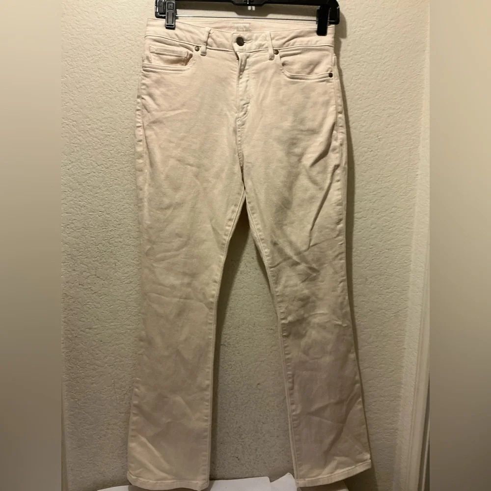 Ann Mashburn Cream pink pale denim Trousers size 27